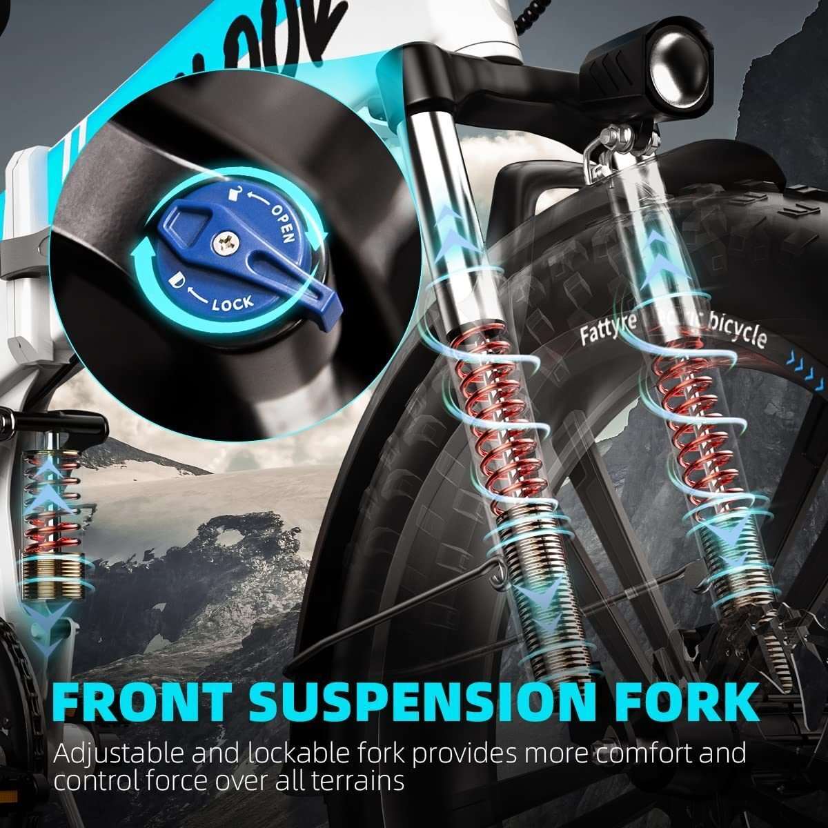 Auloor E-Bike: 750W, Foldable, Fat Tire, Shimano 7-Speed. Elevate your journey! 🚴♂️✨