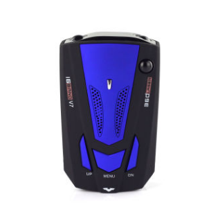 Color: Blue - Electronic Dog V7 English And Russian Vehicle-mounted Speed Measurement Vehicle Mobile Speed Measurement Detector
