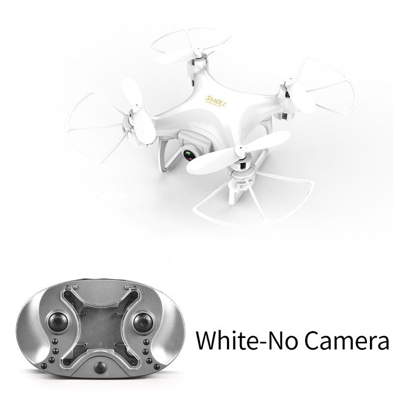 Color: Blanco sin cámara - S26 mini avión de cuatro ejes HD wifi cámara aérea control remoto avión resistente drone boy juguetes transfronterizos