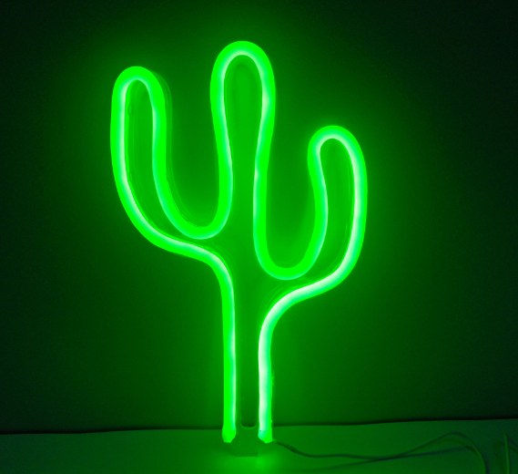 estilo: J - Luces de neón LED que cuelgan luces decorativas de pared que abren luces de neón