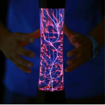 Color: Square US, Size: Small - Plasma Lightning Ball Electronic Magic Light Electrostatic Induction Ball Magic Ball With Music 4 Inch 5 Inch 6 Inch