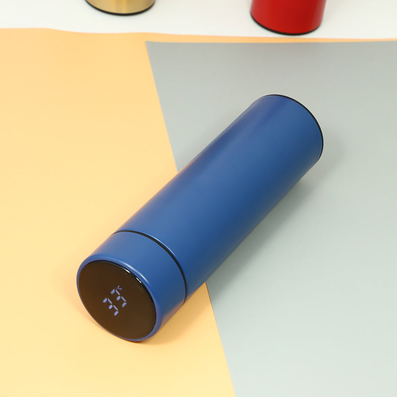 Color: Blue - Intelligent Bottle Stainless Steel Insulated Bottle Cup Temperature Display Vacuum Flask Coffee Mug