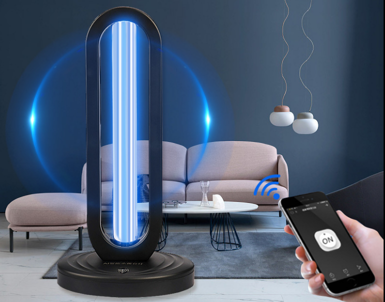 Estilo: Control de telecontrol - Tubo de esterilización de ozono con lámpara de desinfección UV