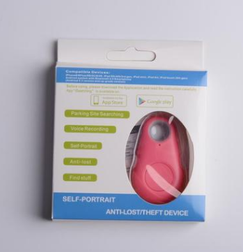 Color: Pink - Water Drop Bluetooth Anti Lost Object Finder