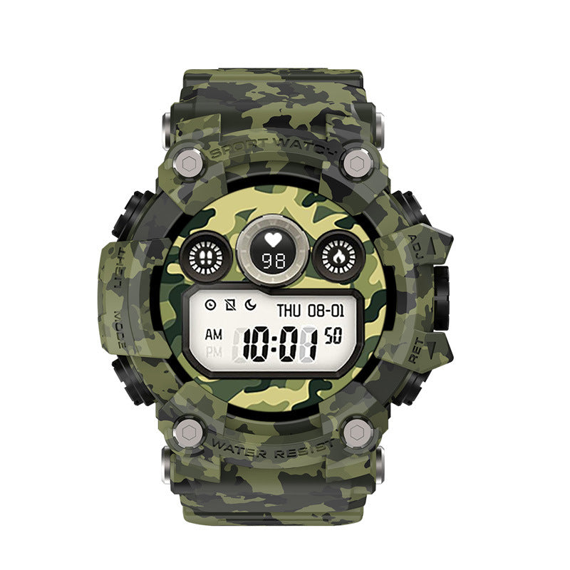 T6 Tactical Rugged Smart Watch Pulsera Impermeable 1.3 "