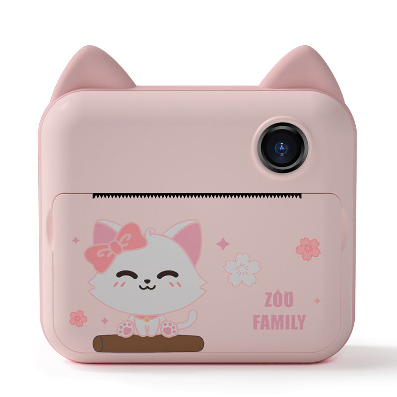 Color: Pink - Children's Camera Digital Camera Toy Photo Printable Set