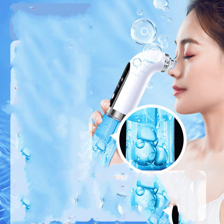 style: A - Electric Vacuum Blackhead Acne Pore Cleaner Water Cycle Skin Deep Cleaning USB Rechargeable Small Bubbles Beauty Care Tools
