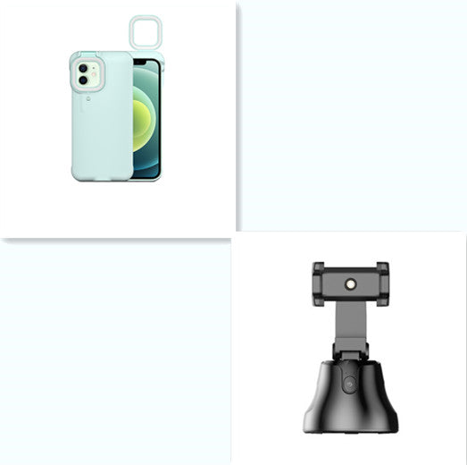 Selfie Flashing Mobile Phone Case con luz de relleno con soporte