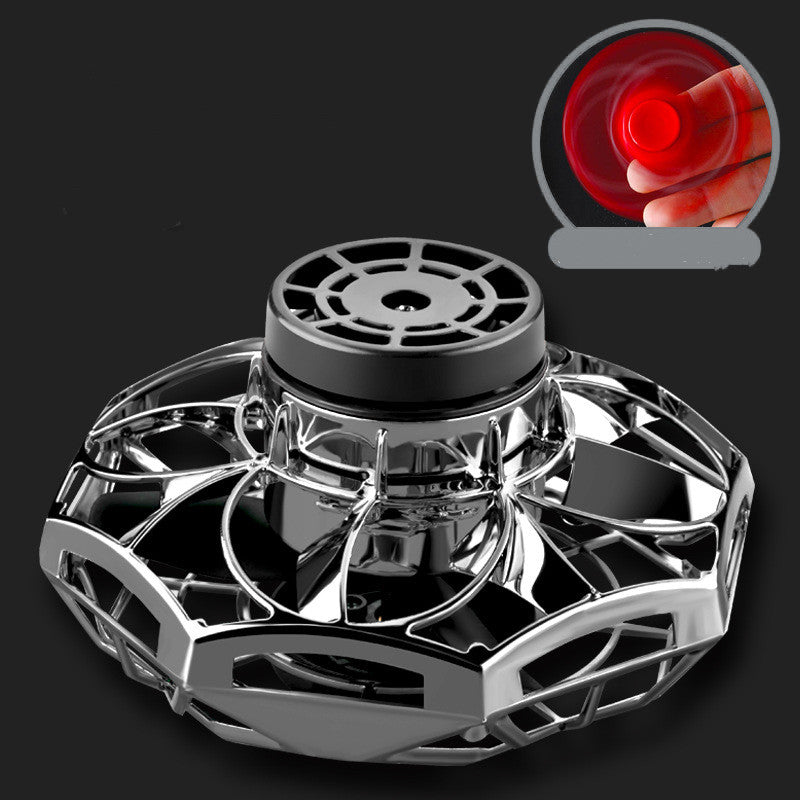 Color: Black - Mini RC Ufo Drone Aircraft Hand Sensing Infrared RC Helicopter Small Drohne Quadcopter Electronic Induction Flayaball Kids Toys