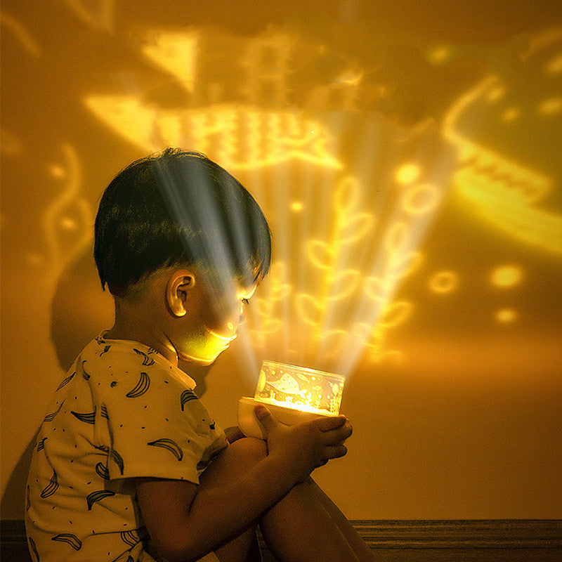 Color: Plug in, style: Silly and cute - Rotatable Star Projector Light Colorful Music LED Night Lights For Kids USB Charging Sing Project lamp