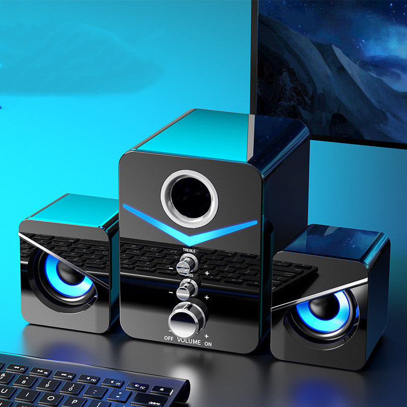 Color: Black, style: Bluetooth models-USB, Electrical outlet: - Desktop Computer Sound Bar Speakers with Compact Maneuverable Size Bluetooth Speaker