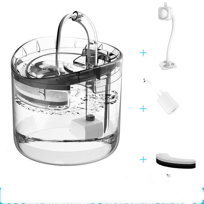 Color: Smart sensor, Electrical outlet: US - Pet Water Dispenser Automatic Circulation Cat
