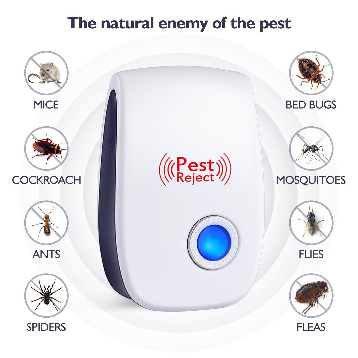 Repelente de insectos ultrasónico electrónico para niños, repelente de insectos para el hogar, Mini repelente de ratones, venta directa