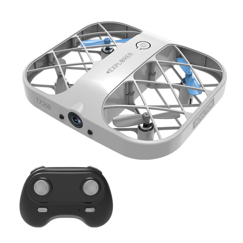 estilo: Blanco mate - Pocket Drone Quadcopter de control remoto con juego