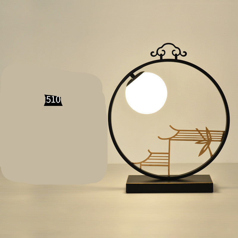 style: A510 - Home Study Bedroom Bedside Lamp Classical Hotel Creative Decoration Gift Lamp