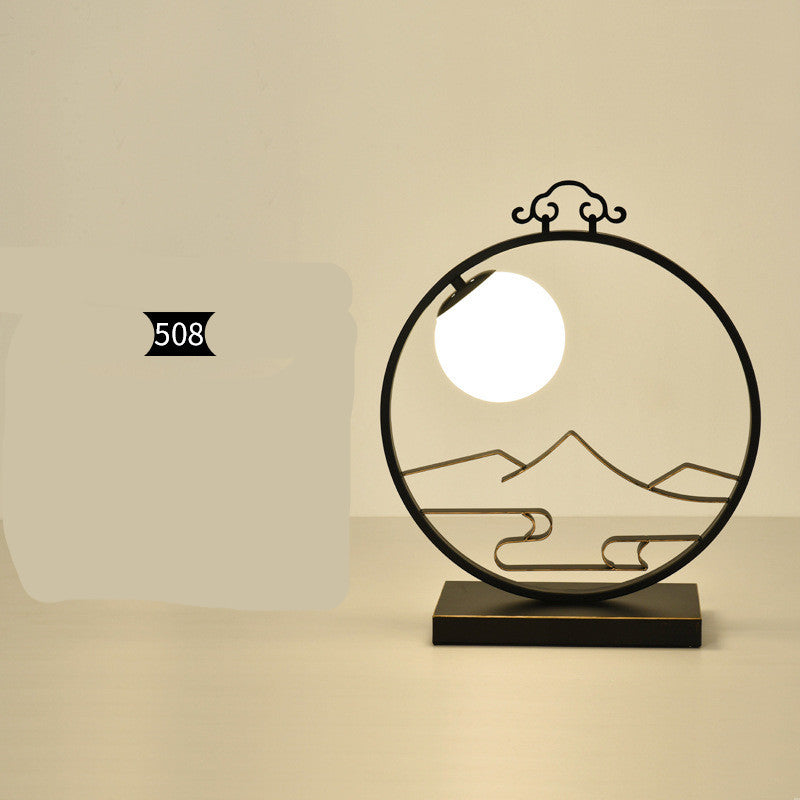 style: A508 - Home Study Bedroom Bedside Lamp Classical Hotel Creative Decoration Gift Lamp