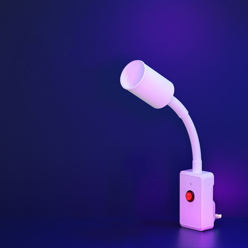 Color: Two plug version, power: 220V US - Photograph Led Bedroom Atmosphere Light Remote Control Color-Changing Vibrato Fill Light Selfie Purple Atmosphere Lighting Night Light