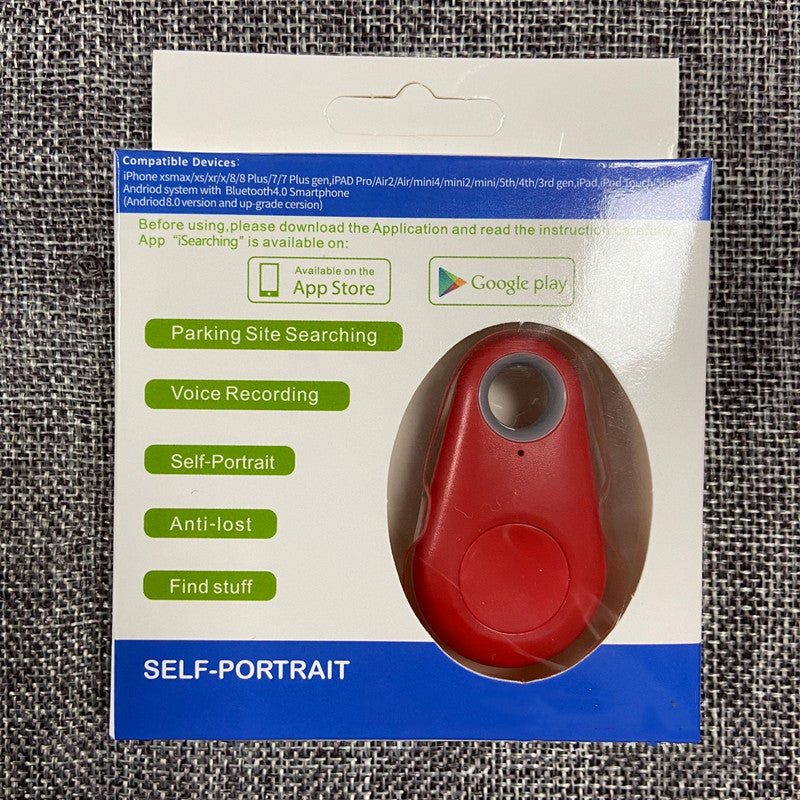 Color: Red - Water Drop Bluetooth Anti Lost Object Finder