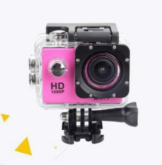 Color: Pink - HD High-definition 1080P Action Sports Waterproof DV Camera