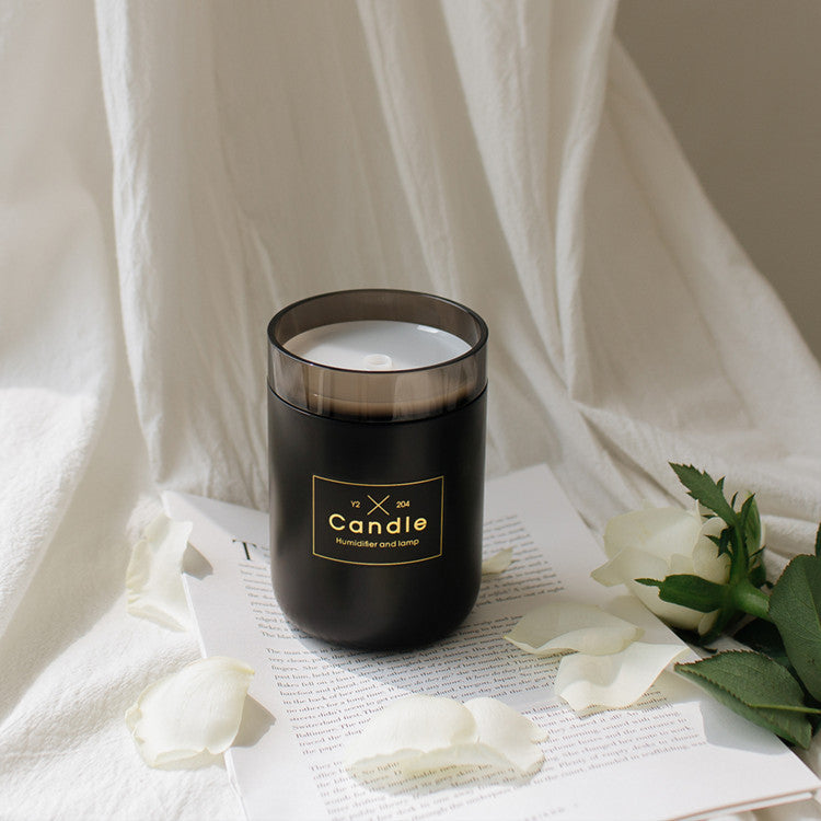 Color: Shining black - Mini USB Mute Air Humidifier Diffuser