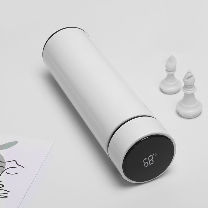 Color: White - Intelligent Bottle Stainless Steel Insulated Bottle Cup Temperature Display Vacuum Flask Coffee Mug