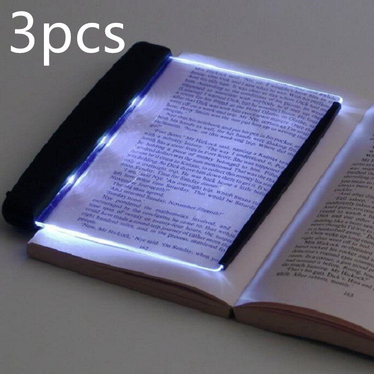 Color: Black3pcs - Dimmable LED Panel Book Reading Lamp Eye Protection Learning Book Lamp Acrylic Resin For Night Reading