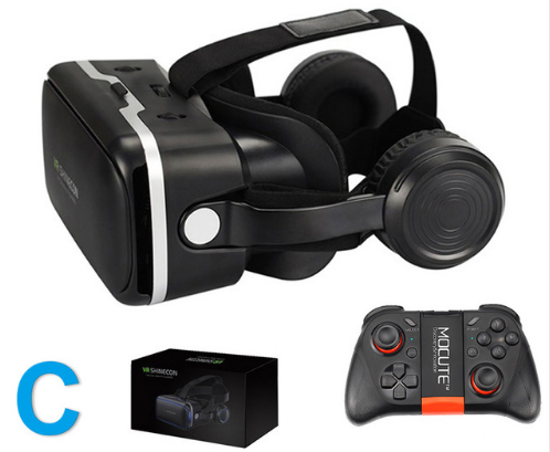 estilo: C - Original VR Shinecon Gafas De Realidad Virtual 120 Fov 3D Gafas Google Carton Con Auriculares Estéreo Caja Para Smartphone