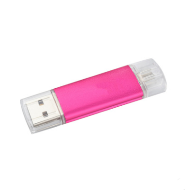 Color: Pink, style: Triple-128GB, Capacity: - Multi-function U disk mobile phone three-in-one U disk