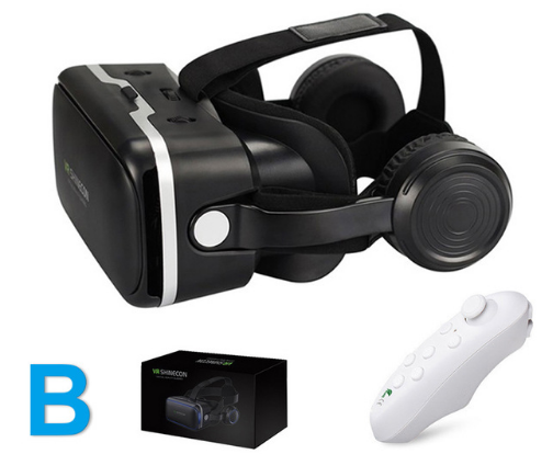 estilo: B - Original VR Shinecon Gafas De Realidad Virtual 120 Fov 3D Gafas Google Carton Con Auriculares Estéreo Caja Para Smartphone
