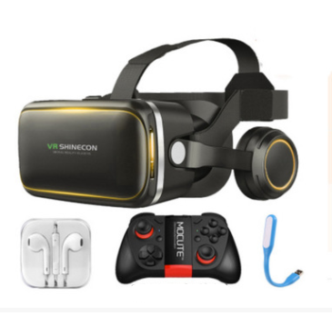 style: 3 - Original VR Shinecon Gafas De Realidad Virtual 120 Fov 3D Gafas Google Carton Con Auriculares Estereo Caja Para Smartphone