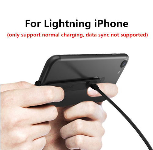 Modelo: iPhone, Tamaño: 1M - Compatible con Cable de carga de agarre cómodo para juegos Cable de teléfono con curva en L