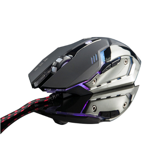 estilo: B - Ratón silencioso para juegos con cable para computadora portátil