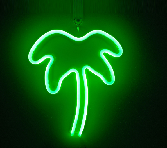 estilo: H - Luces de neón LED que cuelgan luces decorativas de pared que abren luces de neón