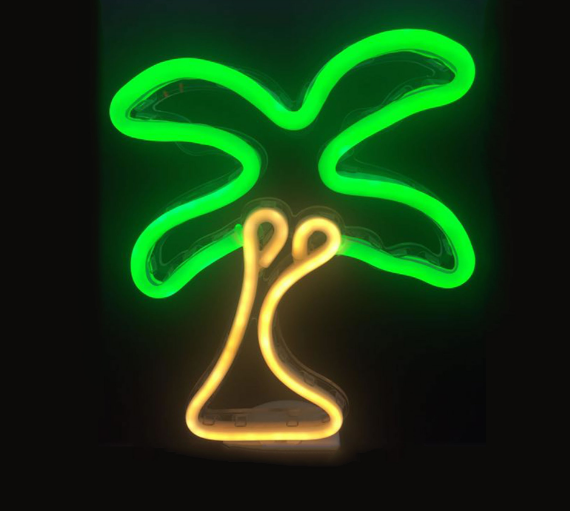 estilo: G - Luces de neón LED que cuelgan luces decorativas de pared que abren luces de neón