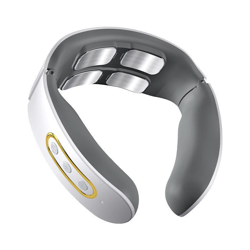 Color: White, style: A-USB, Model: - Cervical spine electric hot compress neck protector