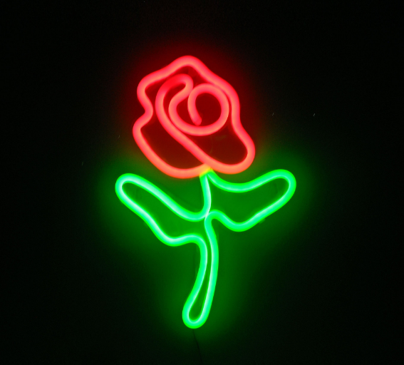 estilo: Q - Luces de neón LED que cuelgan luces decorativas de pared que abren luces de neón