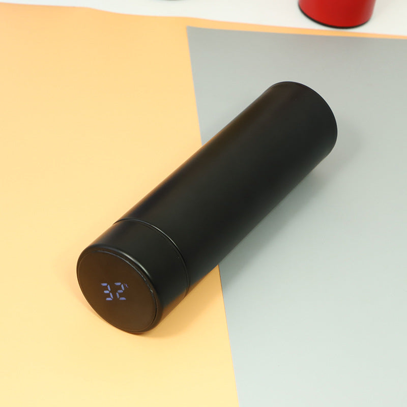 Color: Black - Intelligent Bottle Stainless Steel Insulated Bottle Cup Temperature Display Vacuum Flask Coffee Mug