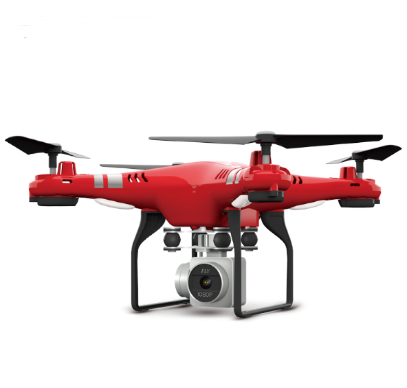 Estilo: WiFicamera conjunto completo, Color: Rojo - X52 RC drone con Altitude Hold 1080P 5MP HD Camera Quadcopter RC Drone 2MP WiF VS Phantom 3 Standard Syma X8HG