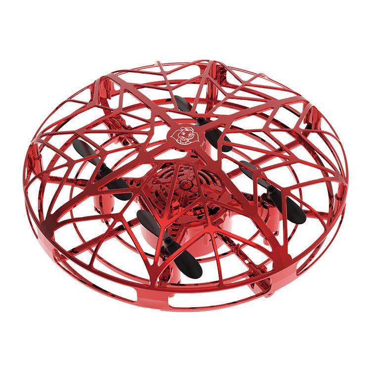 Color: Red - Flying Helicopter Mini Drone UFO RC Drone Infraed Induction Aircraft