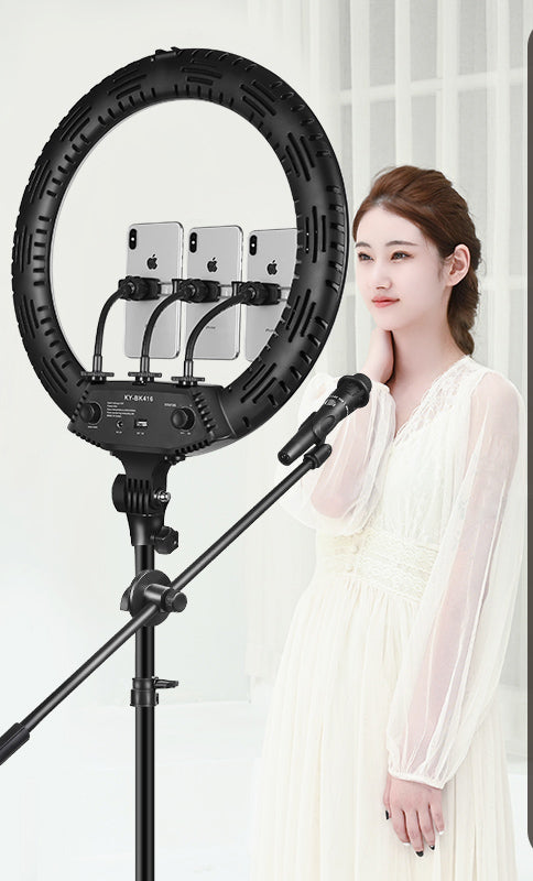 estilo: cámara de 18 pulgadas con luces de relleno: foto Selfie de alta definición, iluminación, iluminación, artefacto de vibrato, tomas profesionales