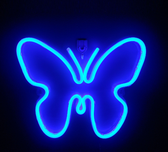 estilo: P - Luces de neón LED que cuelgan luces decorativas de pared que abren luces de neón