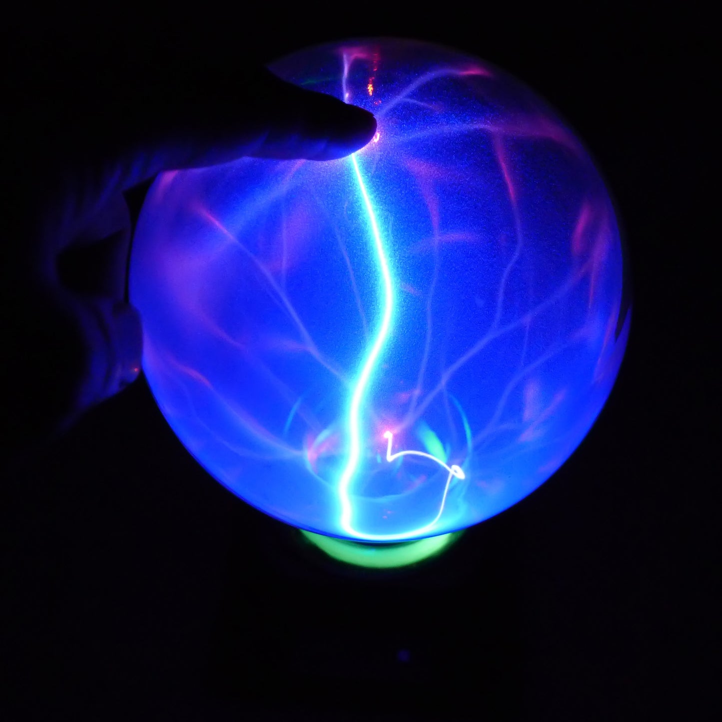 Color: Blue light, Size: 5in - Plasma Lightning Ball Electronic Magic Light Electrostatic Induction Ball Magic Ball With Music 4 Inch 5 Inch 6 Inch