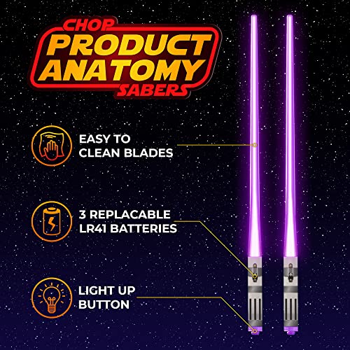 Lightsaber Chopsticks Light Up - LED Glowing Light Saber Star Wars Chop Sticks - Reusable Sushi Lightup Sabers Chopstick Set Of 1 Blue Pair