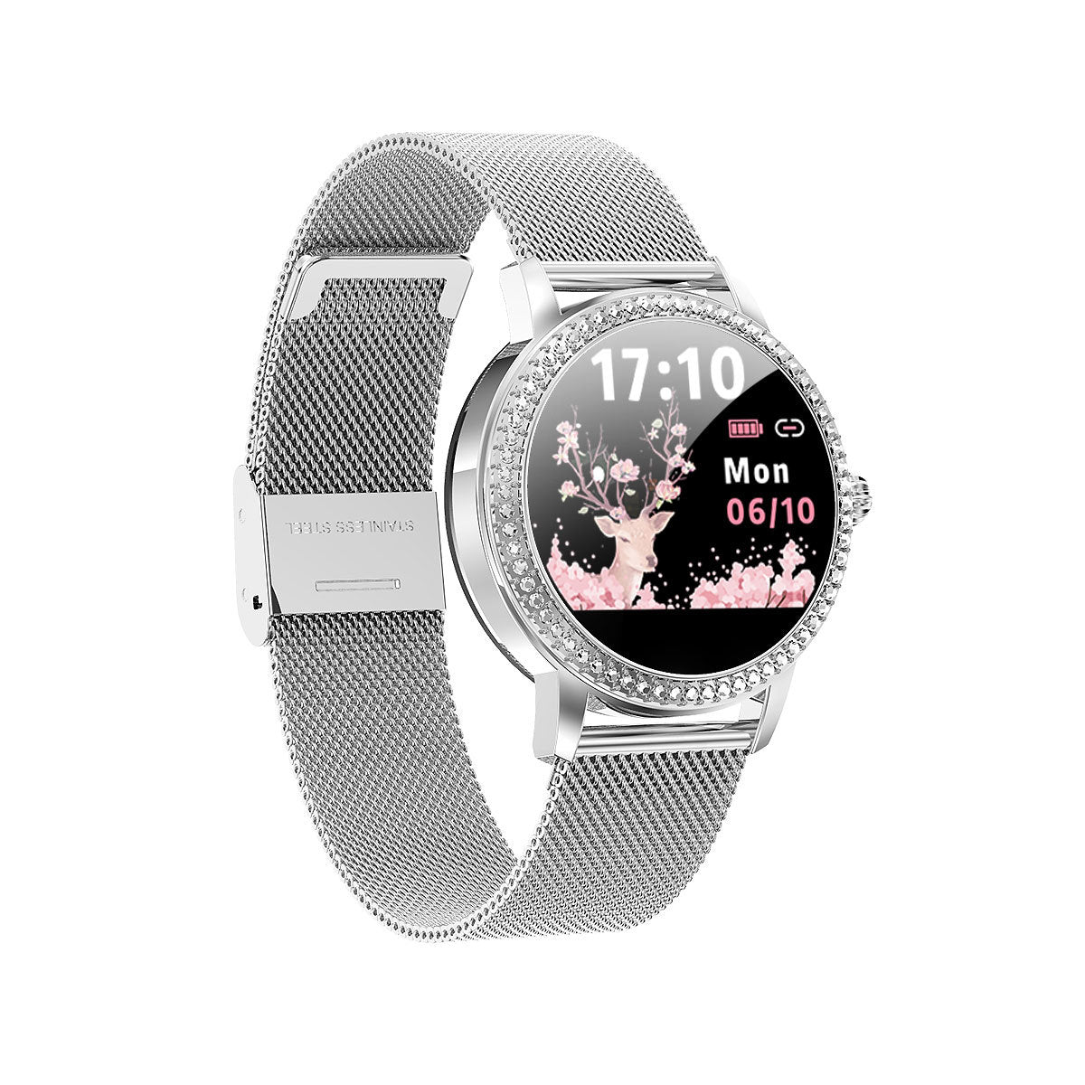 Color: Silver - IP68 Waterproof Smart Bluetooth Watch