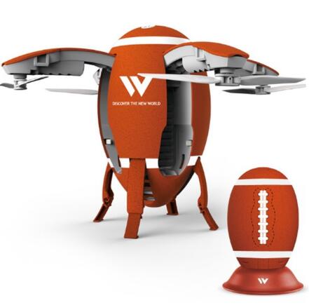 Estilo: Con cámara, Color: Red-Wifi30w, Modelo: - Dron de huevo transformable inalámbrico G-Sensor plegable RC Quadcopter W5 Aircaft