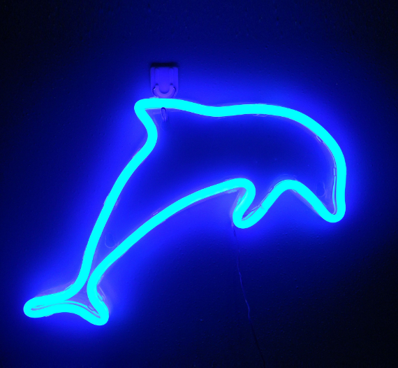 estilo: O - Luces de neón LED que cuelgan luces decorativas de pared que abren luces de neón