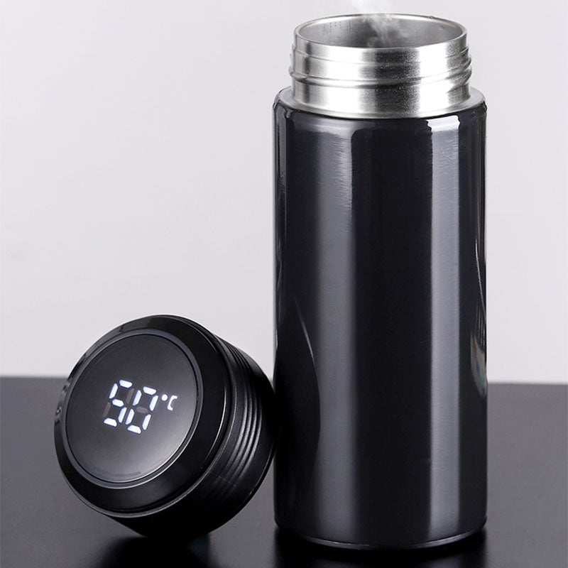 Style: Black with temp cover - Smart Insulation Cup with Temperature Display