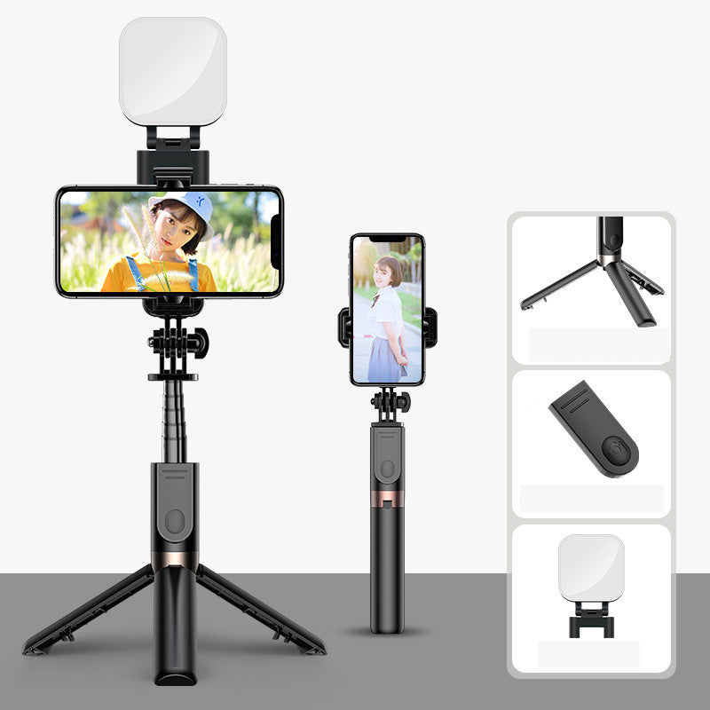 estilo: C, potencia: USB - Nueva aleación de aluminio Cámara Bluetooth inalámbrica Fotografía Plegable Selfie Stick