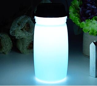 Tanbaby, linterna Solar portátil de silicona para botella, luz LED recargable por USB, luz nocturna para exteriores, resistente al agua, para acampar y hacer senderismo