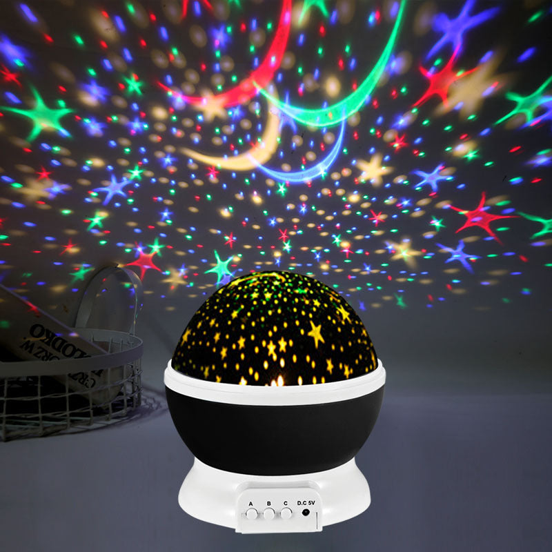 Estilo: luz blanca, color: negro. Gira el proyector de cielo romántico.